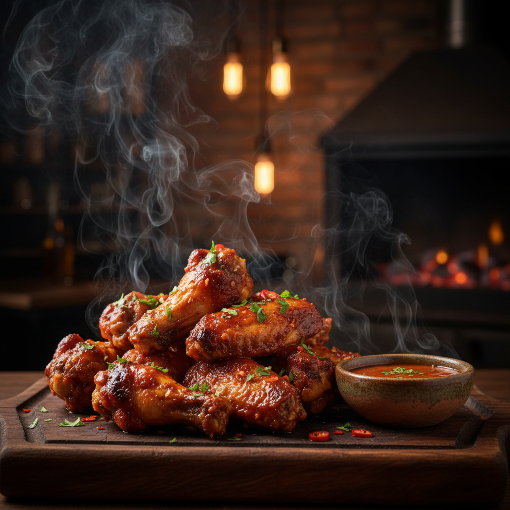 Asinha de Frango com Molho Picante