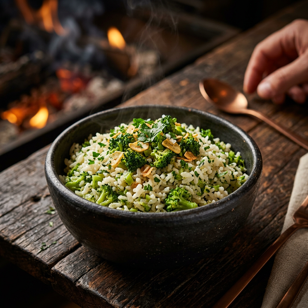 Arroz com Brócolis